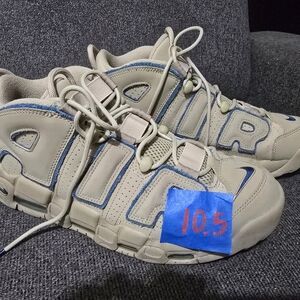 Nike Beige and Blue Air Sneakers